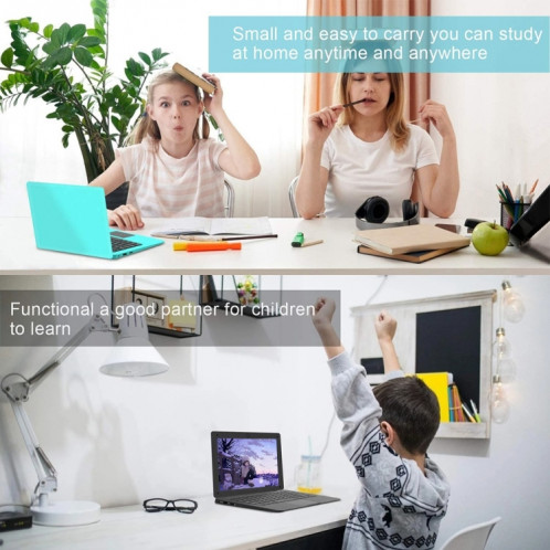 Ordinateur portable A133 10,1 pouces, 2 Go + 16 Go, Android 12, processeur Allwinner A133 Quad Core 1,6 GHz, prise en charge Bluetooth et WiFi, (blanc) SH062W1839-012