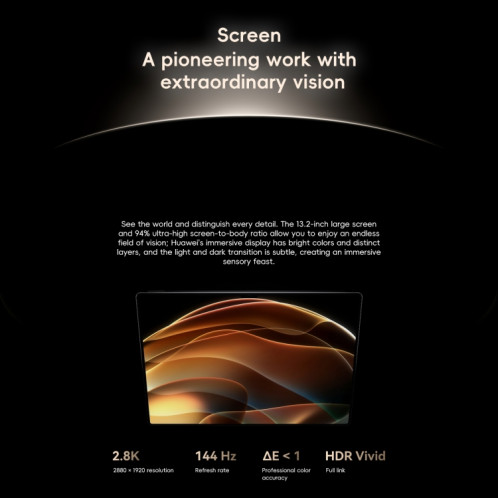 HUAWEI MatePad Pro 13,2 pouces 2025 Écran à lumière douce WiFi, 12 Go + 256 Go, HarmonyOS 4.3 Hisilicon Kirin 9020 (Fluxay Gold) SH06LJ1567-014