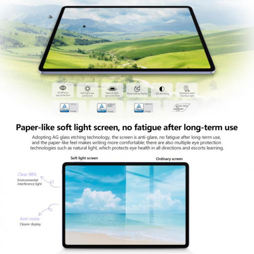 Tablette PC WiFi Honor Pad V9, 11,5 pouces 8 Go + 256 Go MagicOS 9.0 Dimensity 8350 Ultra Octa Core (Blanc) SH631W428-011