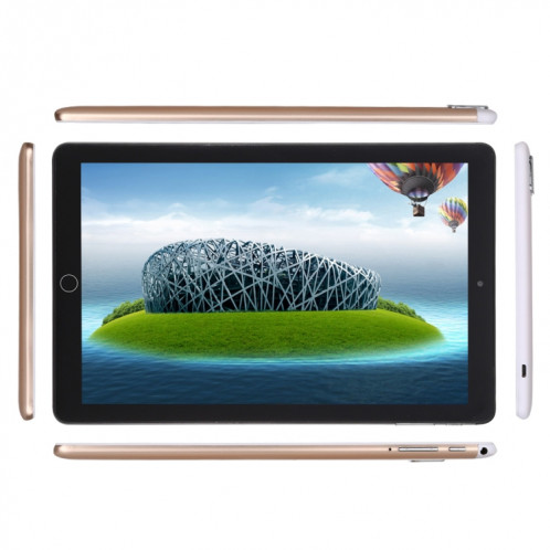 Tablette d'appel téléphonique 3G, 10,1 pouces, 2 Go + 32 Go, Android 5.1 MTK6580 Quad Core 1,3 GHz, double SIM, prise en charge GPS, OTG, WiFi, Bluetooth (or rose) SH10RG1917-012