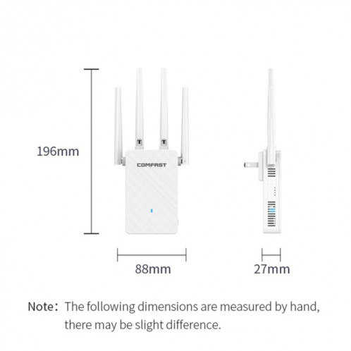 COMFAST CF-WR306S Amplificateur de signal WiFi sans fil 300 Mbps SC05011620-010