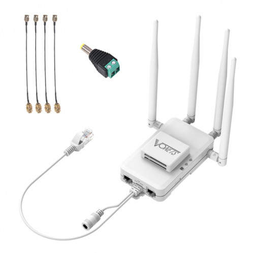 Répéteur WiFi pont sans fil VONETS VAR600-H 600 Mbps, avec 4 antennes + adaptateur DC SV10011851-08