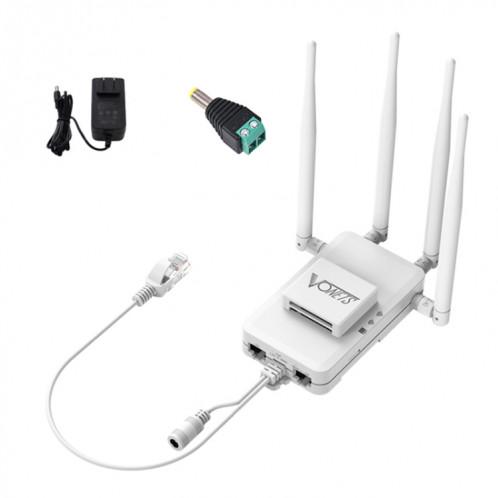Répéteur WiFi pont sans fil VONETS VAR600-H 600 Mbps, avec adaptateur secteur + ensemble d'adaptateurs CC SV1002400-08