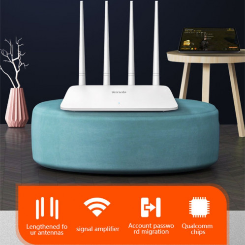 Tenda F6 300Mbps 4 antennes externes 5dBi routeur sans fil N300 à configuration facile ST2594888-010