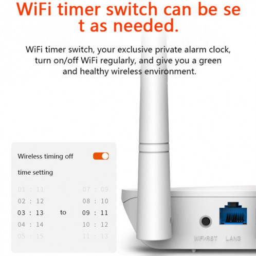 Tenda F6 300Mbps 4 antennes externes 5dBi routeur sans fil N300 à configuration facile ST2594888-010