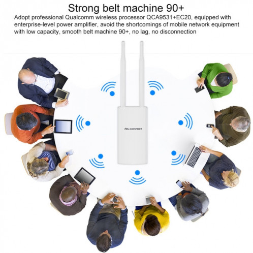 Compost CF-E5 300M 4G Amplificateur de signal étanche à l'étanche de l'étanche Router Répéteur Répète WiFi Station de base avec 2 antennes SC3654907-07