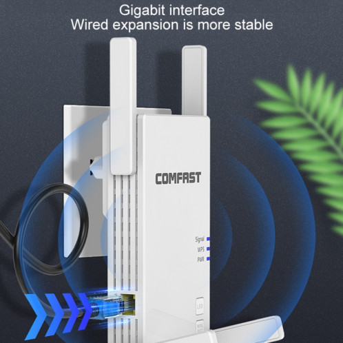 COMFASE CF-AC2100 2100MBPS WIFI WIFI WIFI Signal AMPLIORER RÉPLOIRE ROUTER NETWORK ROUTER AVEC 4 Antennes, Fiche EU SC59EU1713-08