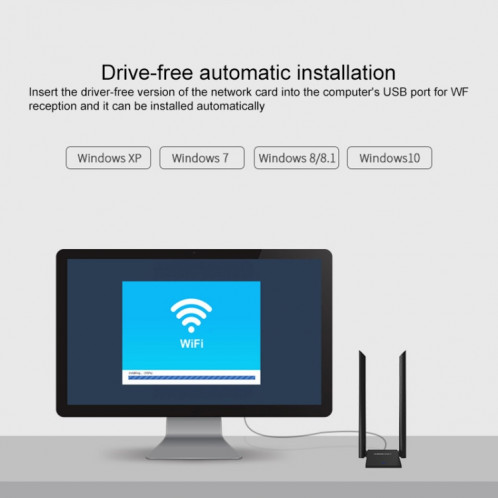 Confast CF-WU782ACV2 Adaptateur de réseau USB WiFi à double bande de 1300Mbps SC36641615-08