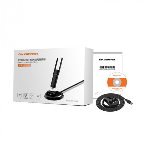 Confast CF-939AC 1900Mbps Adaptateur de réseau USB WiFi Dual-Band avec base USB 3.0 SC3665637-09