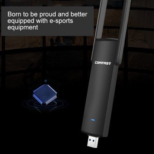 Confast CF-939AC 1900Mbps Adaptateur de réseau USB WiFi Dual-Band avec base USB 3.0 SC3665637-09