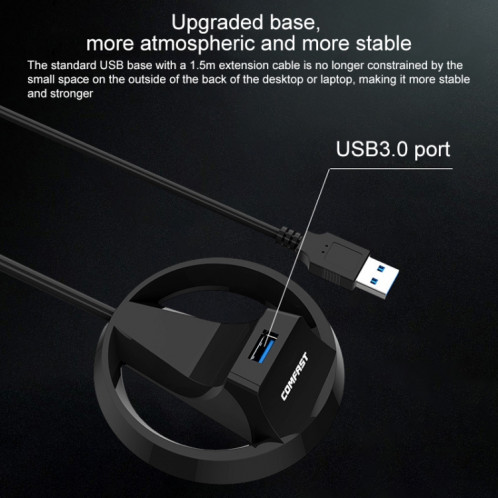 Confast CF-939AC 1900Mbps Adaptateur de réseau USB WiFi Dual-Band avec base USB 3.0 SC3665637-09
