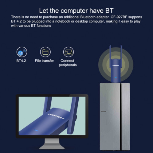 Adaptateur réseau USB Bluetooth Bluetooth Bluetooth Bluetooth Bluetooth de CF-927B 1300Mbps SC36681450-08