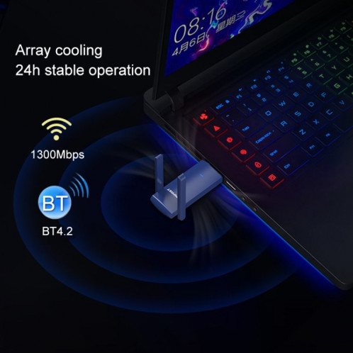 Adaptateur réseau USB Bluetooth Bluetooth Bluetooth Bluetooth Bluetooth de CF-927B 1300Mbps SC36681450-08