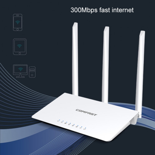 Comfast WR613N V3 Accueil 300Mbps Routeur sans fil 2.4G WiFi Network Extender SC56301183-09