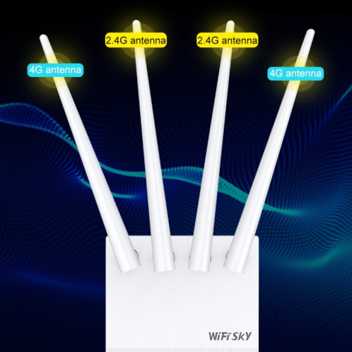 Comfast WS-R642 300Mbps 4g Amplificateur de signal de ménage Amplificateur de routeur sans fil Répétition de la station de base WiFi avec 4 antennes, Asie-Pacifique Edition SC56351146-08