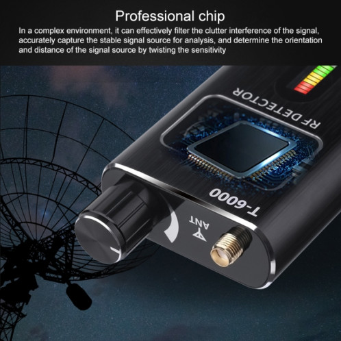 T-6000 GPS Signal Lens RF Tracker WiFi GSM Bug Detector (Or) SH263J741-09