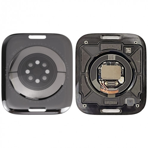 Pour Apple Watch Series 7 45MM Version GPS couvercle arrière en verre avec bobine de charge sans fil SH00561963-06