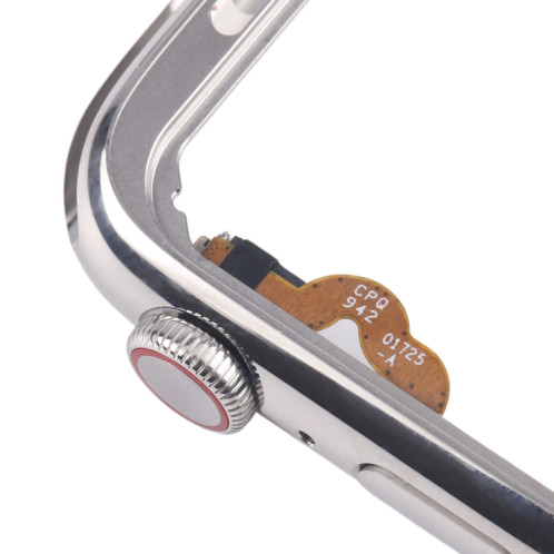 Pour Apple Watch Series 4 44 mm LTE Cadre central en acier inoxydable avec câble flexible Crown Spin Axis (argent) SH138S1437-06