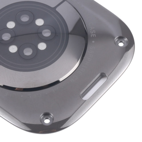 Pour Apple Watch Ultra 2 49mm A2986 A2987 LTE Version Coque arrière en verre (noir) SH01BL1266-07