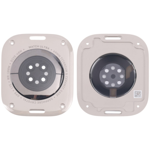 Pour Apple Watch Ultra 2 49 mm A2986 A2987 LTE Version Coque arrière en verre (gris titane) SH1TCL1132-07
