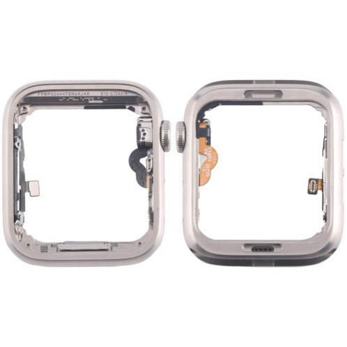 Pour Apple Watch Series 5 44 mm LTE, cadre central en acier inoxydable avec câble flexible Crown Spin Axis SH0245615-06