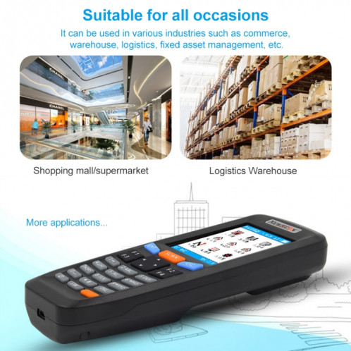NEWSCAN NS6606H Collecteur de scanner de codes-barres sans fil à lumière rouge unidimensionnel SN001729-08
