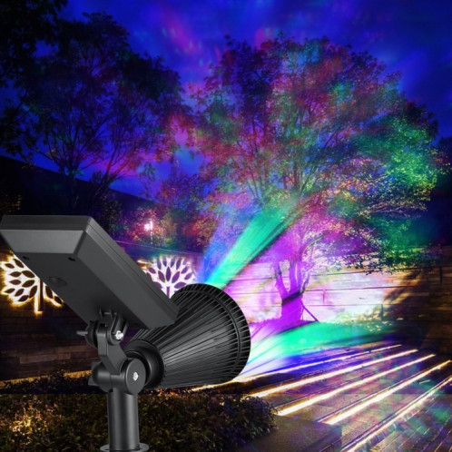 YWXLight Solar Lights 2-in-1 Imperméable 4 LED Projecteur Solaire Réglable Applique Murale Paysage Lumière Éclairage de Sécurité Éclairage de Sécurité SY38681163-07