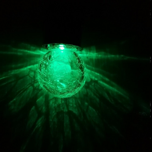 YWXLight Couleur RVB Suspension extérieure Suspension Lumineuse Lampe de boule de regard en cristal brillant avec panneau solaire SY79381683-07