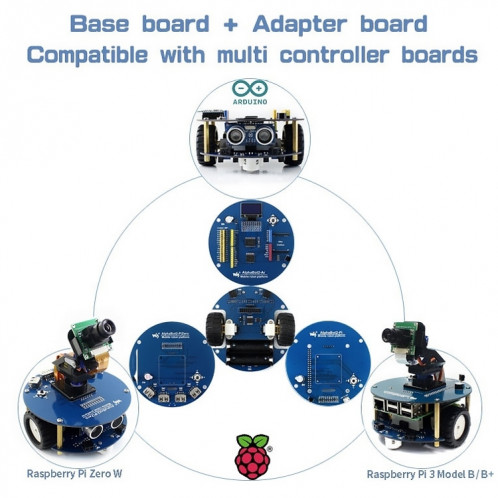 Waveshare AlphaBot2 Robot Building Kit Pour Raspberry Pi 3 Modèle B (Non Pi) SH95841042-07