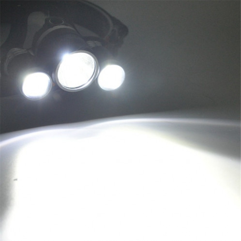 YWXLight T6 6000 6500K LED Lampe frontale rechargeable USB 4 modes lampe de pêche SY51091381-09