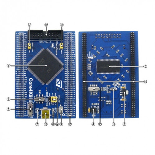 Waveshare Open429I-C Standard, carte de développement STM32F4 SW91221716-05