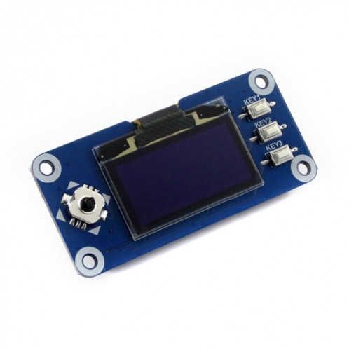 Waveshare 1.3 pouces 128x64 pixels Interface SPI / I2C écran OLED HAT pour Raspberry Pi SW7455643-04