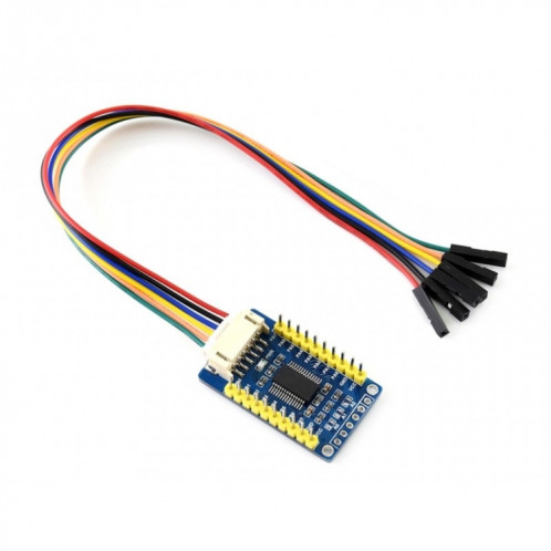 Carte d'extension E / S Waveshare MCP23017, étend 16 broches d'E / S SW0221911-05