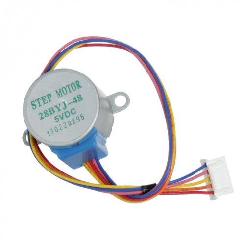 LDTR-WG0246 28YBJ-48 DC 5V 4 phases 5 fils moteur pas à pas avec carte de commande ULN2003 (argent) SH948S182-07
