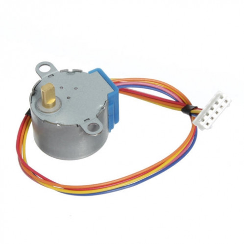LDTR-WG0246 28YBJ-48 DC 5V 4 phases 5 fils moteur pas à pas avec carte de commande ULN2003 (argent) SH948S182-07