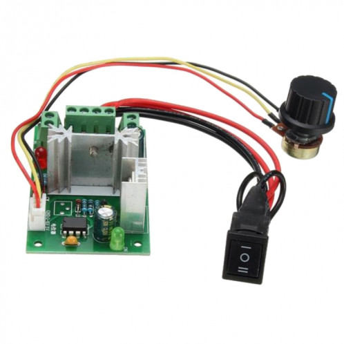 LDTR-WG0266 DC 6-30V 200W 16KHz PWM régulateur de vitesse de moteur régulateur de commande réversible interrupteur avant / arrière (vert) SH408G423-09
