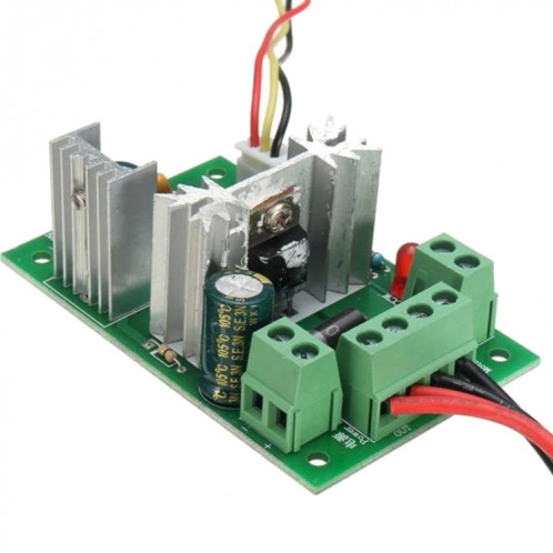 LDTR-WG0266 DC 6-30V 200W 16KHz PWM régulateur de vitesse de moteur régulateur de commande réversible interrupteur avant / arrière (vert) SH408G423-09