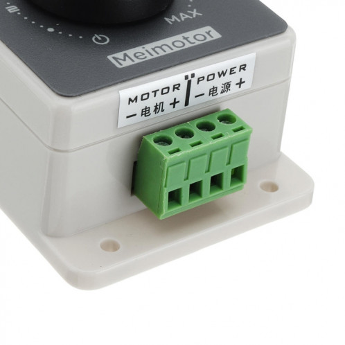 LDTR-WG0267 DC 12V 24V 36V 48V PWM DC 10A Contrôleur de vitesse de moteur haute puissance avec boîtier (blanc) SH429W1256-06