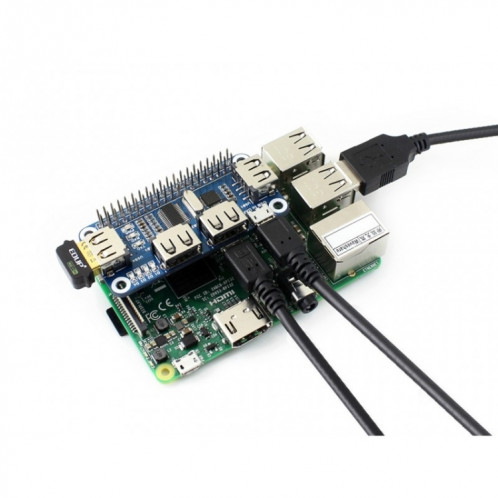 HAT HUB USB 4 ports Waveshare pour Raspberry Pi SW424581-05