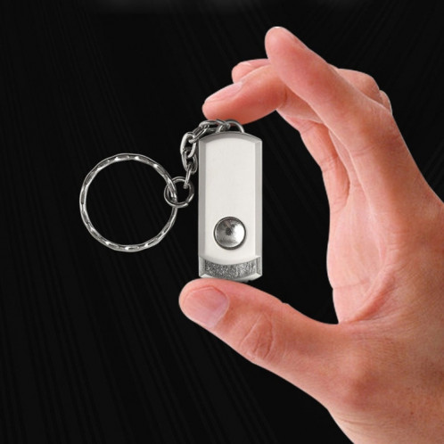 MicroDrive 8 Go USB 2.0 personnalité créative disque en métal U avec porte-clés (argent) SM331S435-09