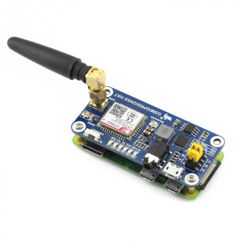 HAT Waveshare GSM / GPRS / GNSS / Bluetooth pour Raspberry Pi SW92291046-07