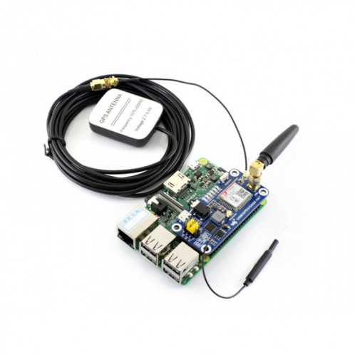 HAT Waveshare GSM / GPRS / GNSS / Bluetooth pour Raspberry Pi SW92291046-07