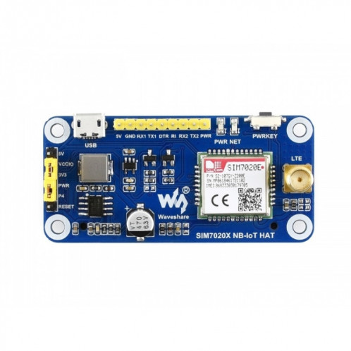 Waveshare NB-IoT HAT pour Raspberry Pi, pour l'Europe, l'Asie, l'Afrique, l'Australie SW4830812-06