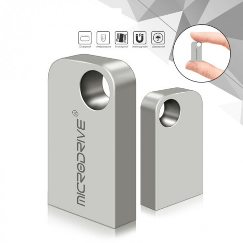 MicroDrive 8 Go USB 2.0 Mini disque U semi-circulaire en métal SM01201866-010