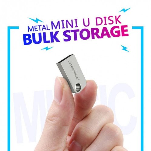 MicroDrive 64 Go USB 2.0 Mini disque U semi-circulaire en métal SM0215605-011