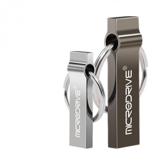 MicroDrive 16 Go USB 2.0 Metal Keychain U Disk (Gris) SM312H1806-09