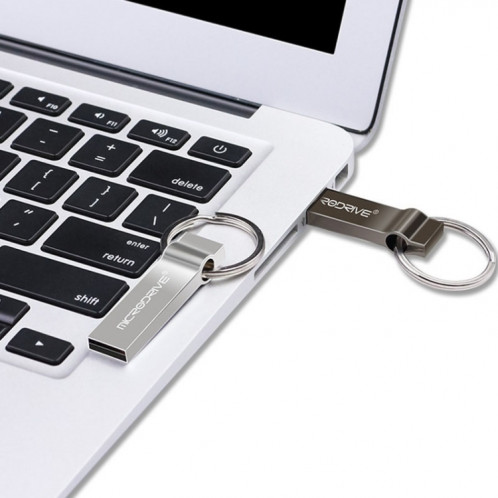 MicroDrive 32 Go USB 2.0 Metal Keychain U Disk (Gris) SM343H752-010