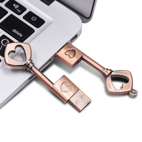 MicroDrive 4GB USB 2.0 Copper Love Key U Disk SM8964412-011