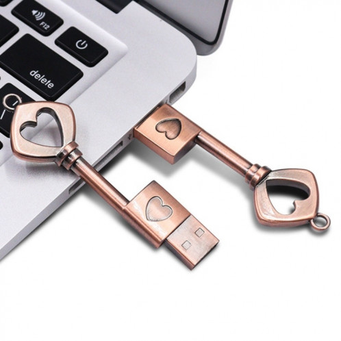 MicroDrive 128 Go USB 2.0 Copper Love Key U Disk SM946222-011