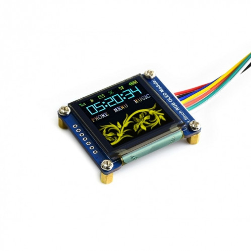 Waveshare General Module d'affichage OLED RVB haute couleur de 1,5 pouces 128x128 16 bits SW9485787-06
